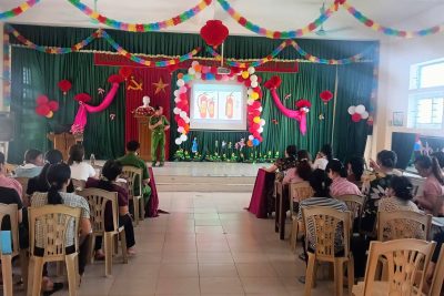 Trường mầm non Mỹ Thuận tổ chức tập huấn phòng cháy chữa cháy