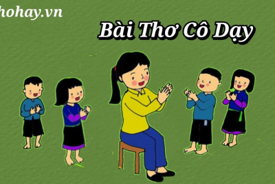 Giáo án điện tử bài thơ ” Cô dạy “- GV: Vũ Thị Phương Linh_ lớp 4 – 5 tuổi