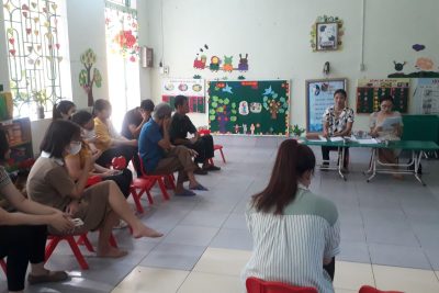 Họp phụ huynh học sinh triển khai các khoản thu năm học 2023-2024 trường Mầm non Mỹ Thuận